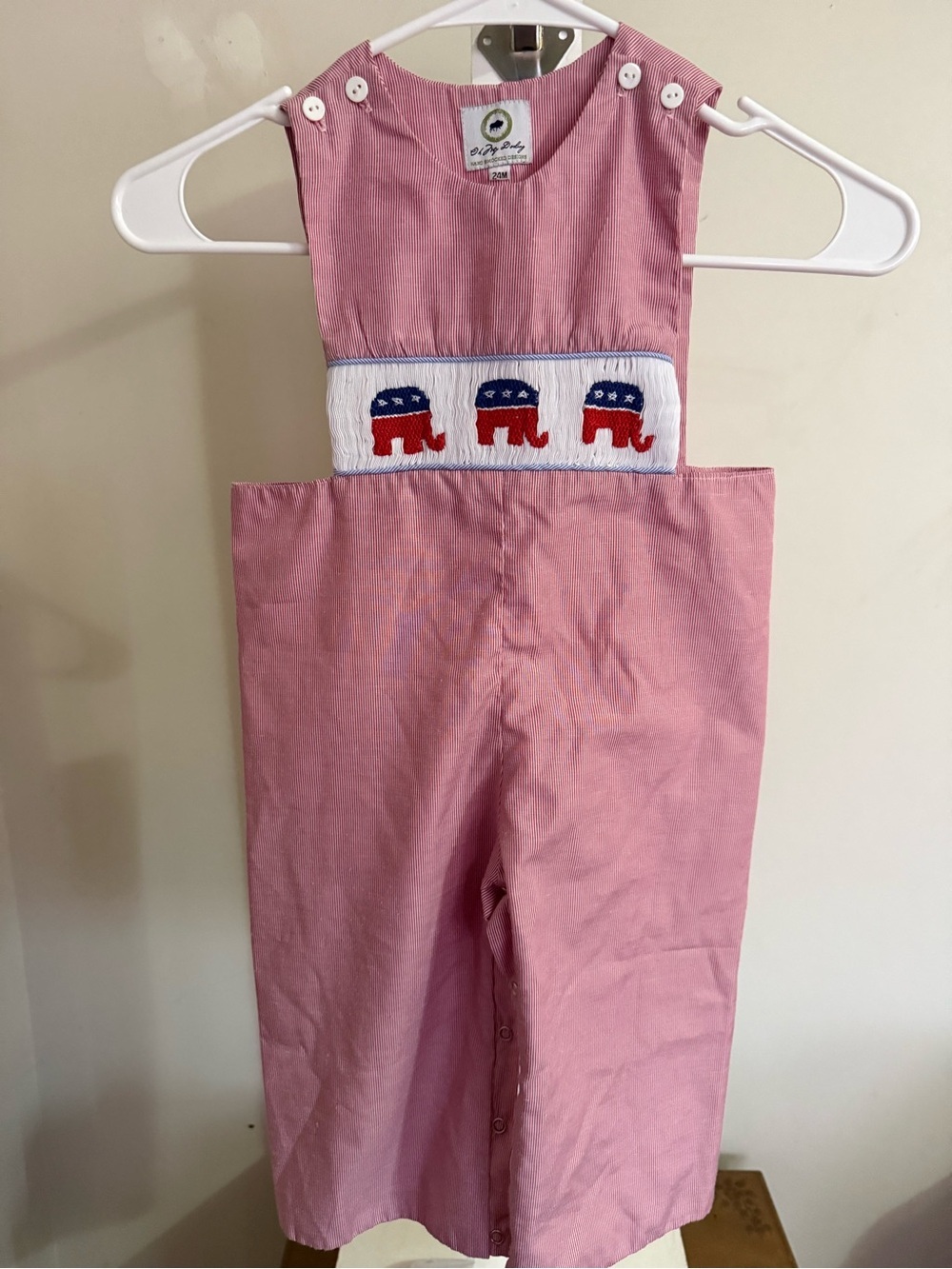 Oh My Darling Smocked Republican Longalls